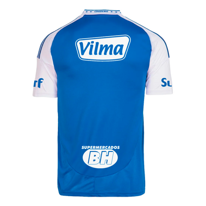 Camisa Cruzeiro Home 25/26 - Azul C/ Patrocínio