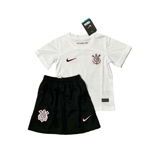 Conjunto Infantil Corinthians I 23/24 - Branca