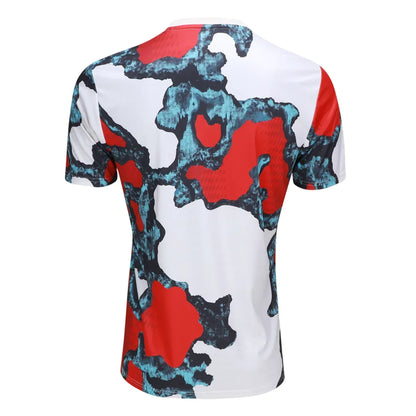 Camisa Bayern de Munique Pré-Jogo 25/26 - Branca e Vermelha