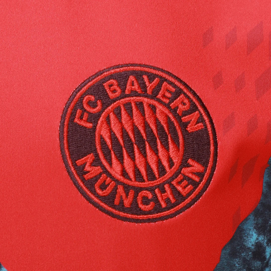 Camisa Bayern de Munique Pré-Jogo 25/26 - Branca e Vermelha