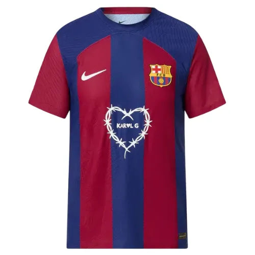 Camisa Barcelona Edição Especial Karol G 23/24 - Azul e Vermelha