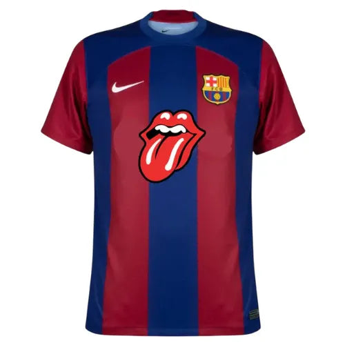 Camisa Barcelona Edição Especial Rolling Stones 23/24 - Azul e Vermelha