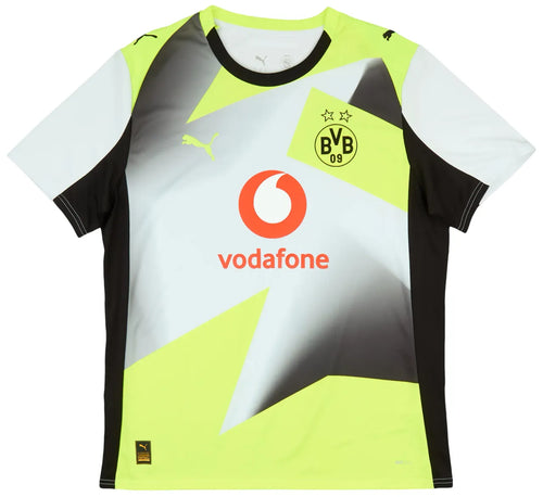 Camisa Borussia Dortmund Away 25/26 - Cinza e Amarela