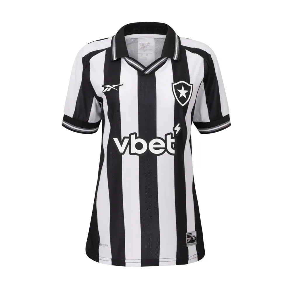 Camisa Botafogo Feminina Home 25/26 - Preta e Branca