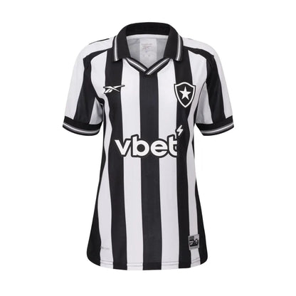 Camisa Botafogo Feminina Home 25/26 - Preta e Branca