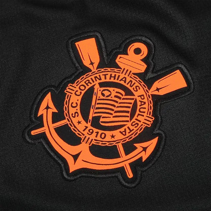 Camisa Corinthians Feminina Third 25/26 - Preta e Laranja
