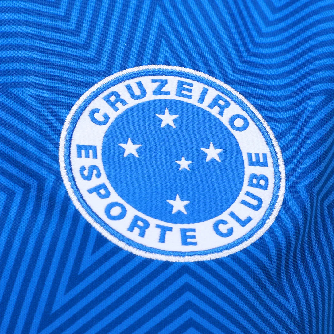 Camisa Cruzeiro Feminina Home 25/26 - Azul C/ Patrocínio