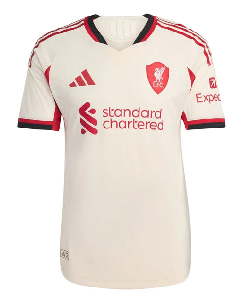 Camisa Liverpool Away 25/26 Jogador - Creme