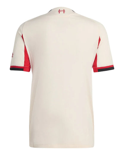 Camisa Liverpool Away 25/26 Jogador - Creme