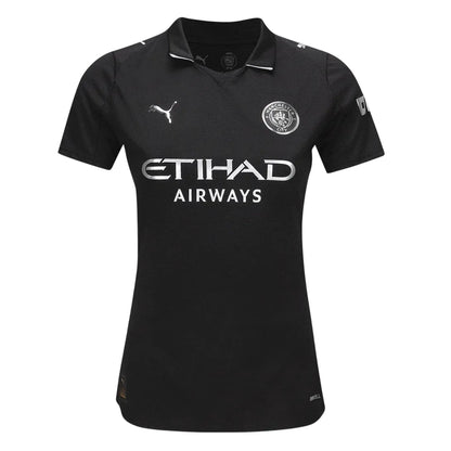 Camisa Manchester City Feminina Away 25/26 - Preta