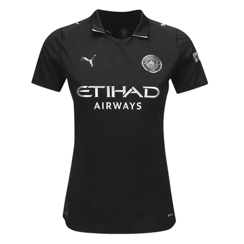 Camisa Manchester City Feminina Away 25/26 - Preta