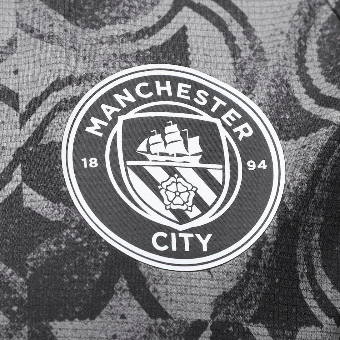 Camisa Manchester City Pré-Jogo 25/26 - Cinza