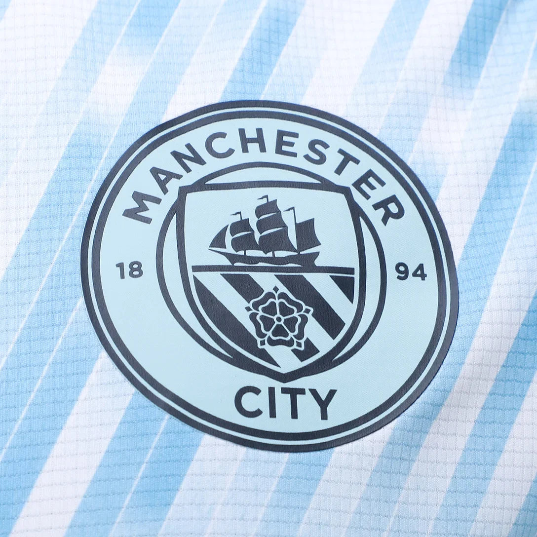 Camisa Manchester City Pré-Jogo 25/26 - Azul