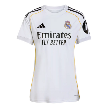 Camisa Real Madrid Feminina Home 25/26 - Branca