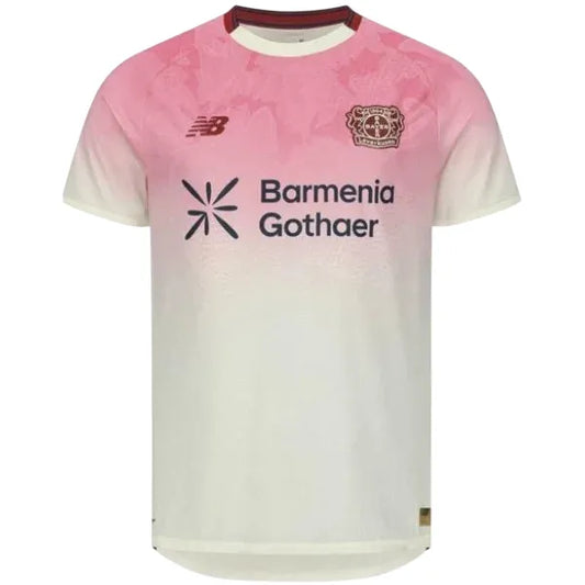 Camisa Bayer Leverkusen Away 25/26 - Branca e Rosa