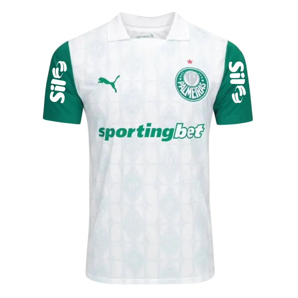 Camisa Palmeiras Away 25/26 - Branca C/ Patrocínios