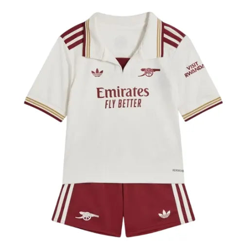 Conjunto Infantil Arsenal III 25/26 - Creme