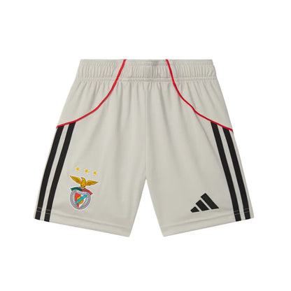 Conjunto Infantil Benfica Away 25/26 - Bege