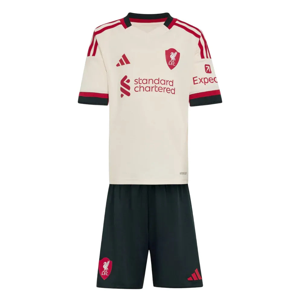 Conjunto Infantil Liverpool II 25/26 - Creme