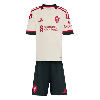 Conjunto Infantil Liverpool II 25/26 - Creme