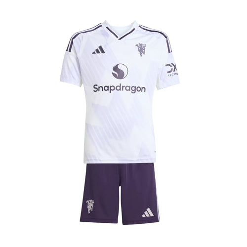 Conjunto Infantil Manchester United II 25/26 - Branco