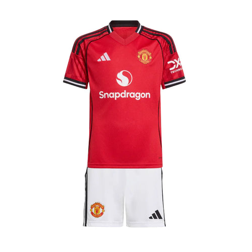 Conjunto Infantil Manchester United I 25/26 - Vermelho