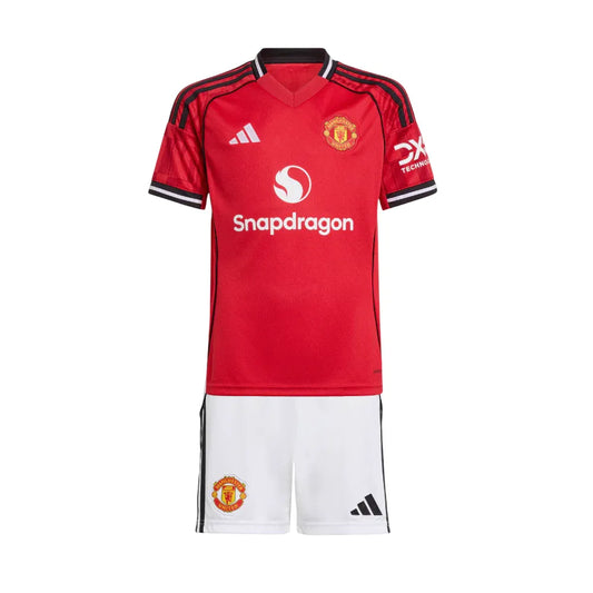 Conjunto Infantil Manchester United I 25/26 - Vermelho