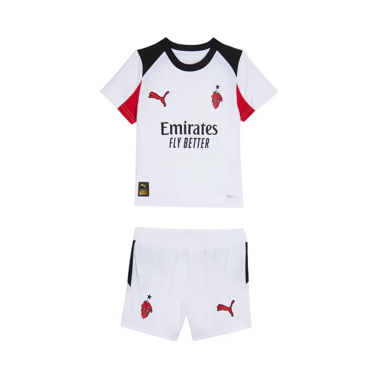 Conjunto Infantil Milan II 25/26 - Branco