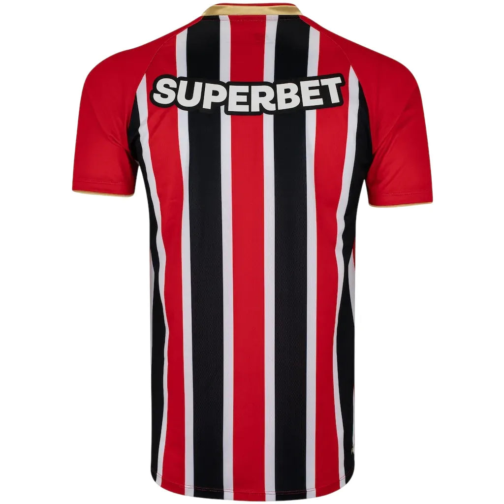 Camisa SPFC Away 25/26 - Vermelha e Preta