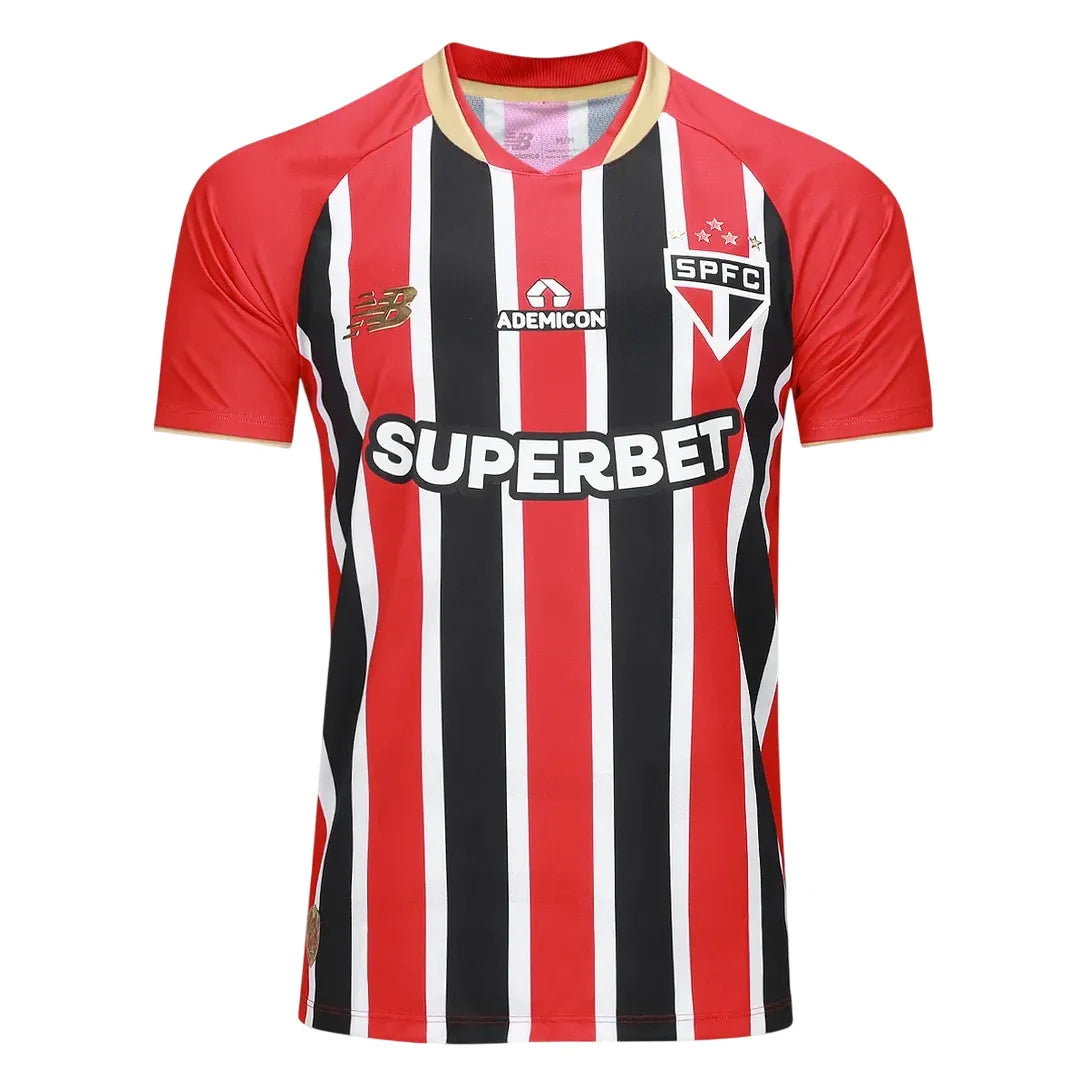Camisa SPFC Away 25/26 Jogador - Vermelha e Preta