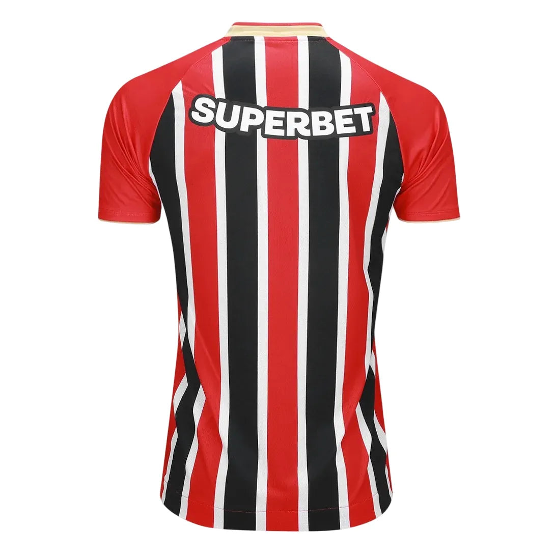 Camisa SPFC Away 25/26 Jogador - Vermelha e Preta