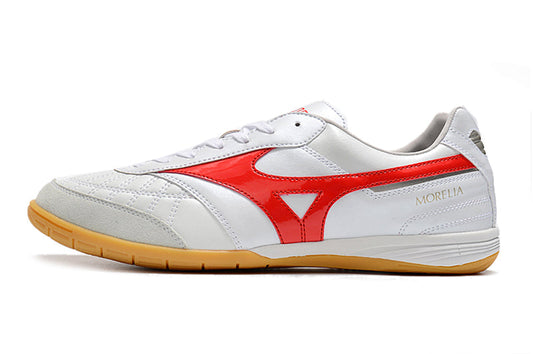 Chuteira Futsal Mizuno Morelia Sala IC Branca e Vermelha