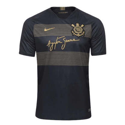 Camisa Corinthians Ayrton Senna 18/19 Retrô - Preta